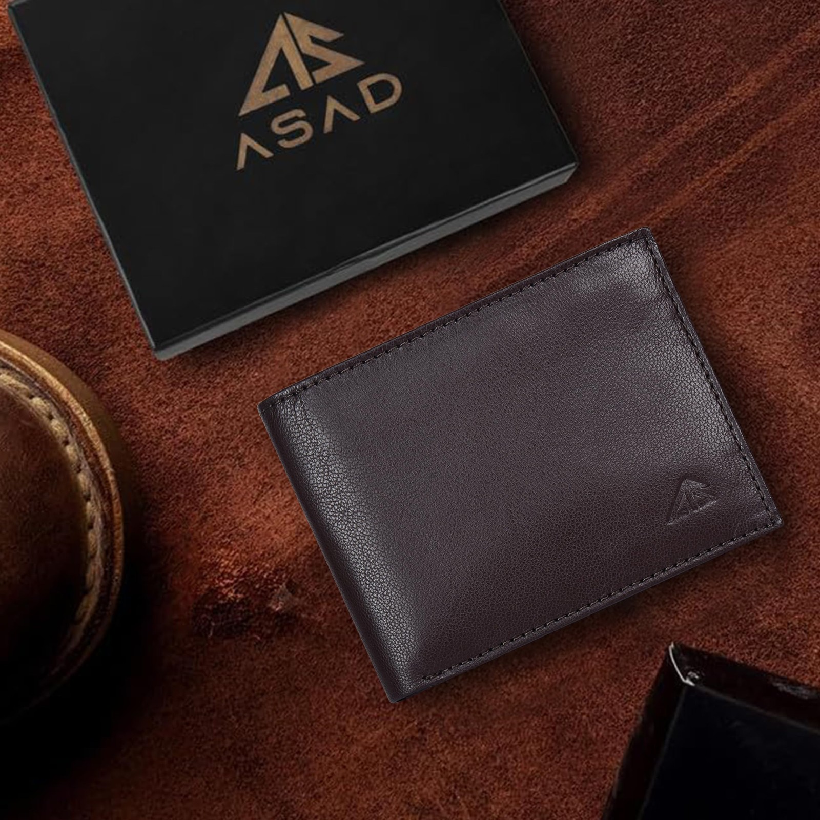 Leather Bifold Wallets For Men with 2 Note Compartment, 6 Card Slots, 2 Slip …