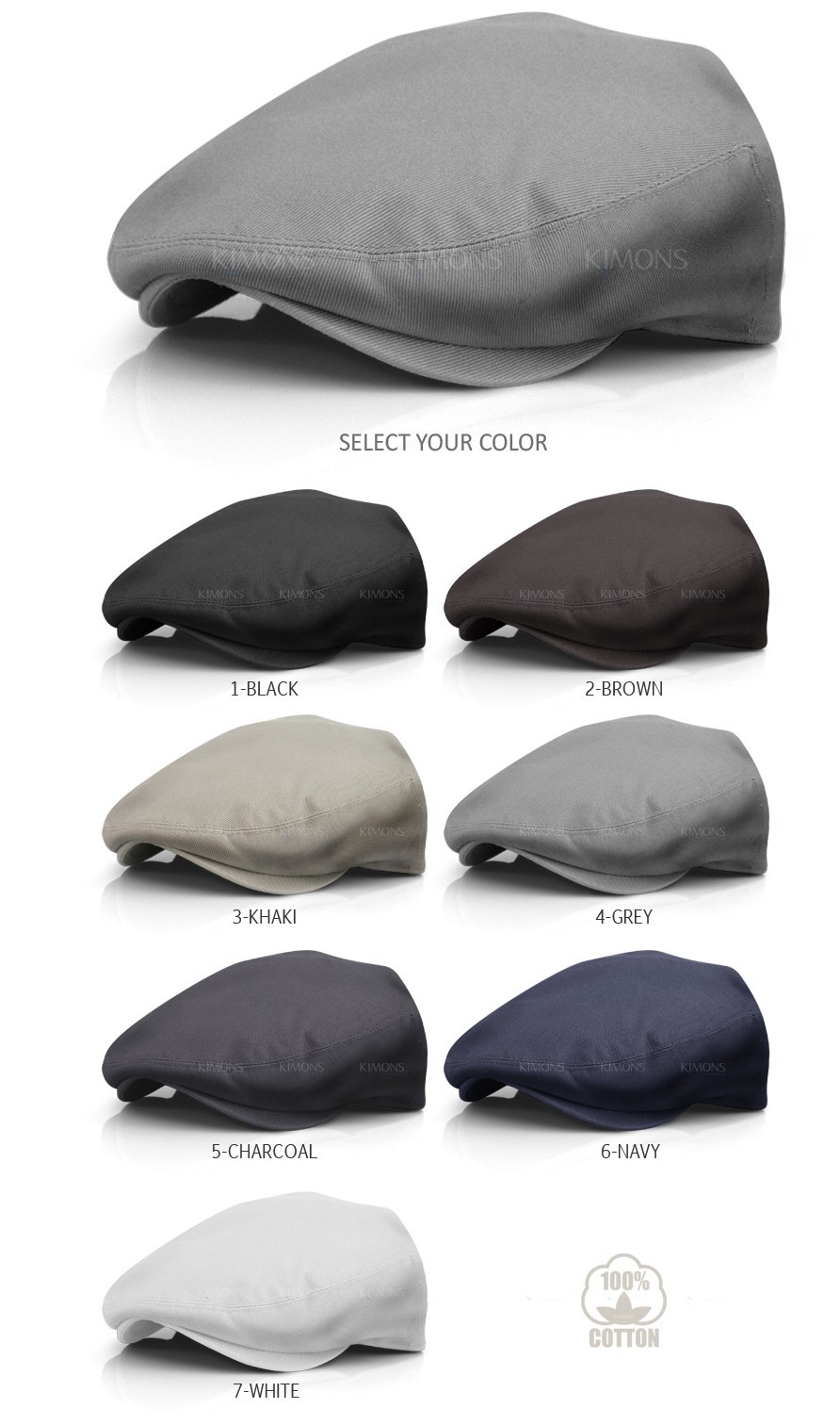 Fitted Mens Cotton Flat Cap Summer Golf Driving Ivy Hat Retro Gatsby Cabbie Cap