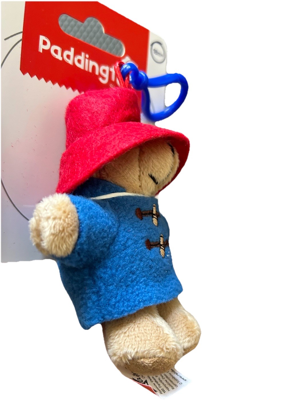 New Bear Paddingtons Red Blue Plush Key Fob Key Chain Purse Bag Toy Charm Holder