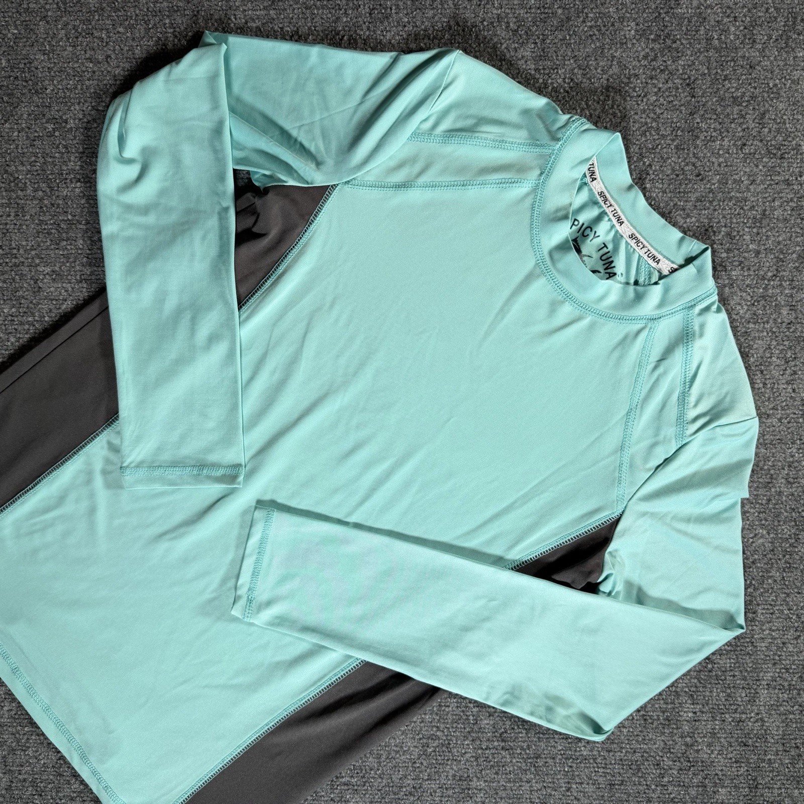 Spicy Tuna Shirt Mens Large Fishing UV Protection Mahi Mahi Beach Vacation