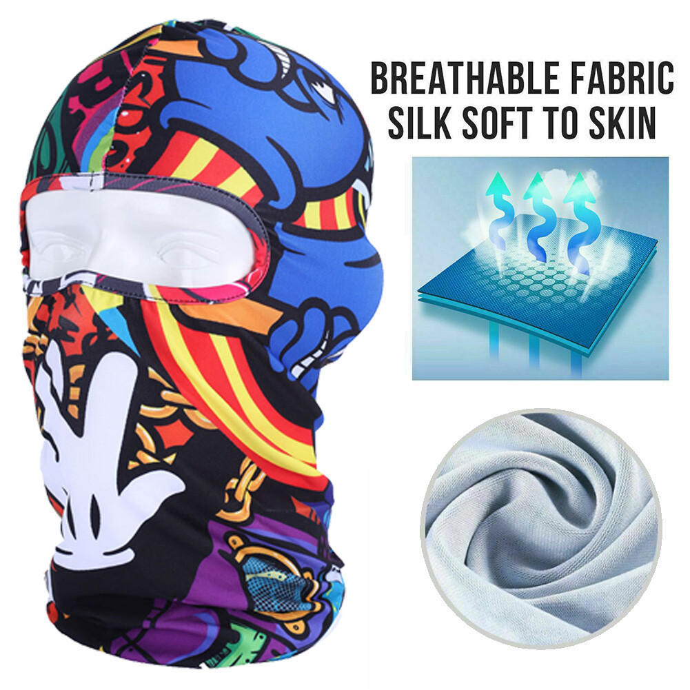 Tactical Outdoor Balaclava Full Face Mask Sun UV Protection Hood for Men Women