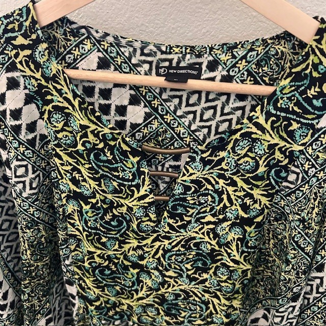 New Directions Boho Blouse Size XL