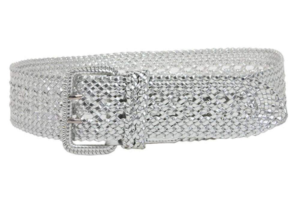 Women’s 3″ Wide Hand Made Braided Square Buckle Belt