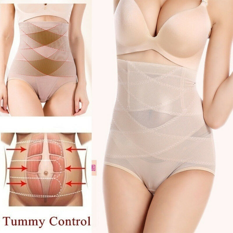 Women Tummy Control High Waist Trainer Body Shaper Underwear Firm Girdle Panties