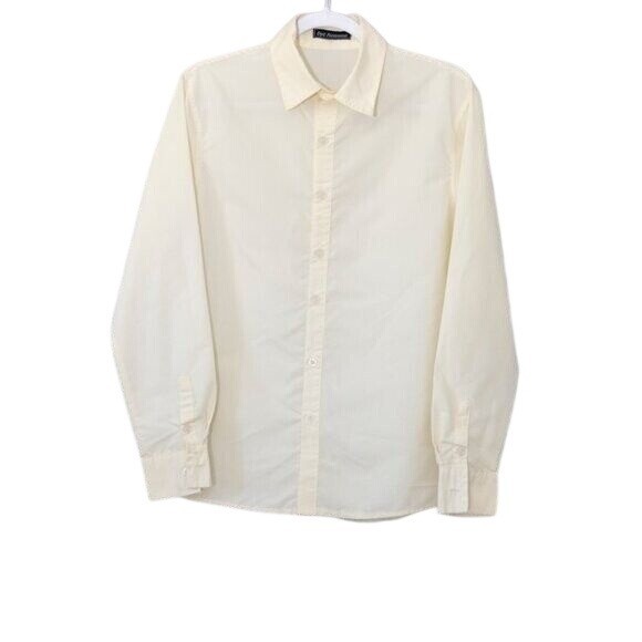 Byc Homme Woman Size XL Long Sleeve Ivory Button-Up Shirt