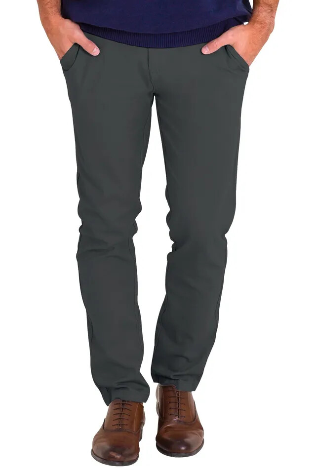 Mens Chino Stretch Pants Slim Fit Casual Cotton Skinny Trouser Dress Pants 30-40