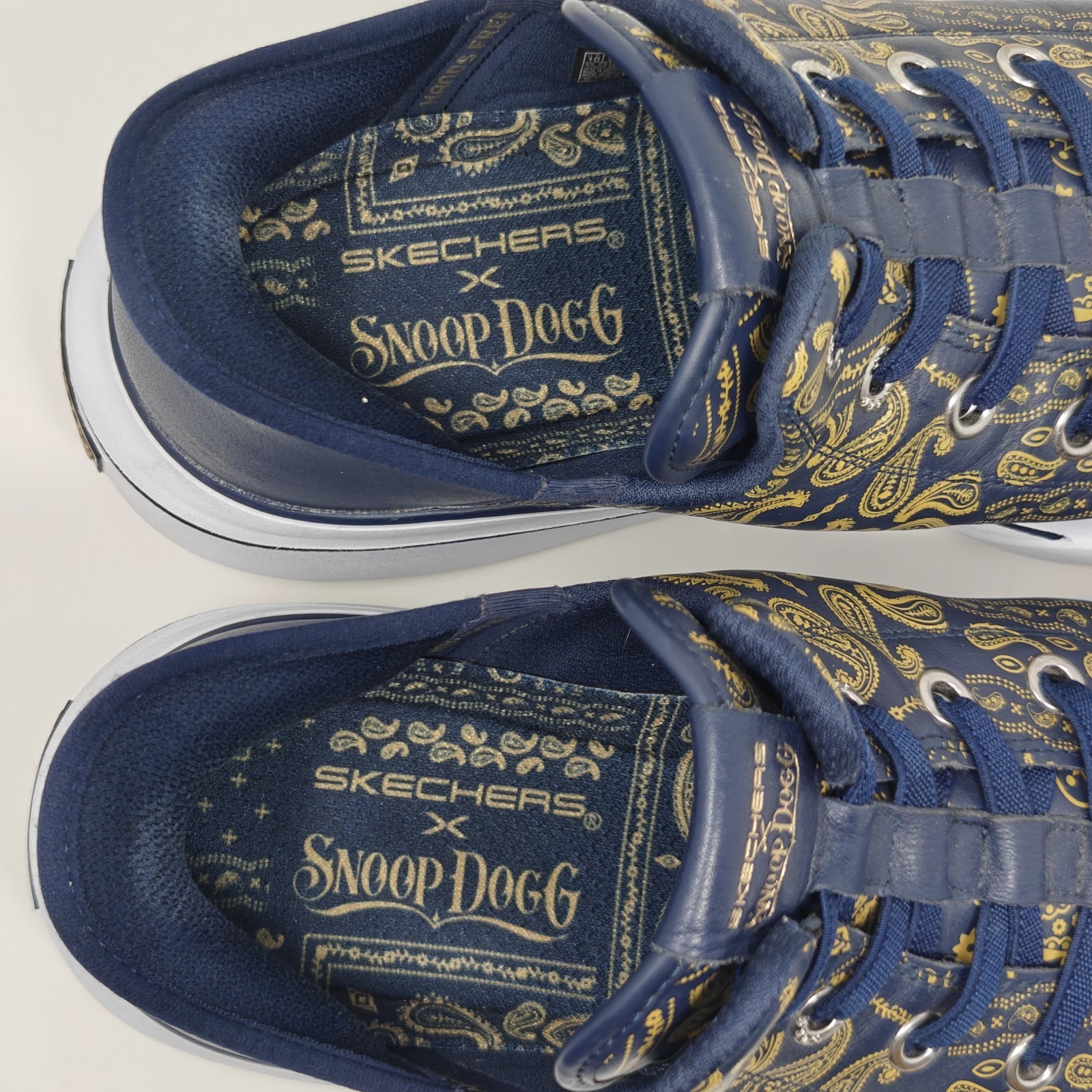Skechers x Snoop Dogg Snoop One Double G Slip-Ins Size 10 Navy Gold