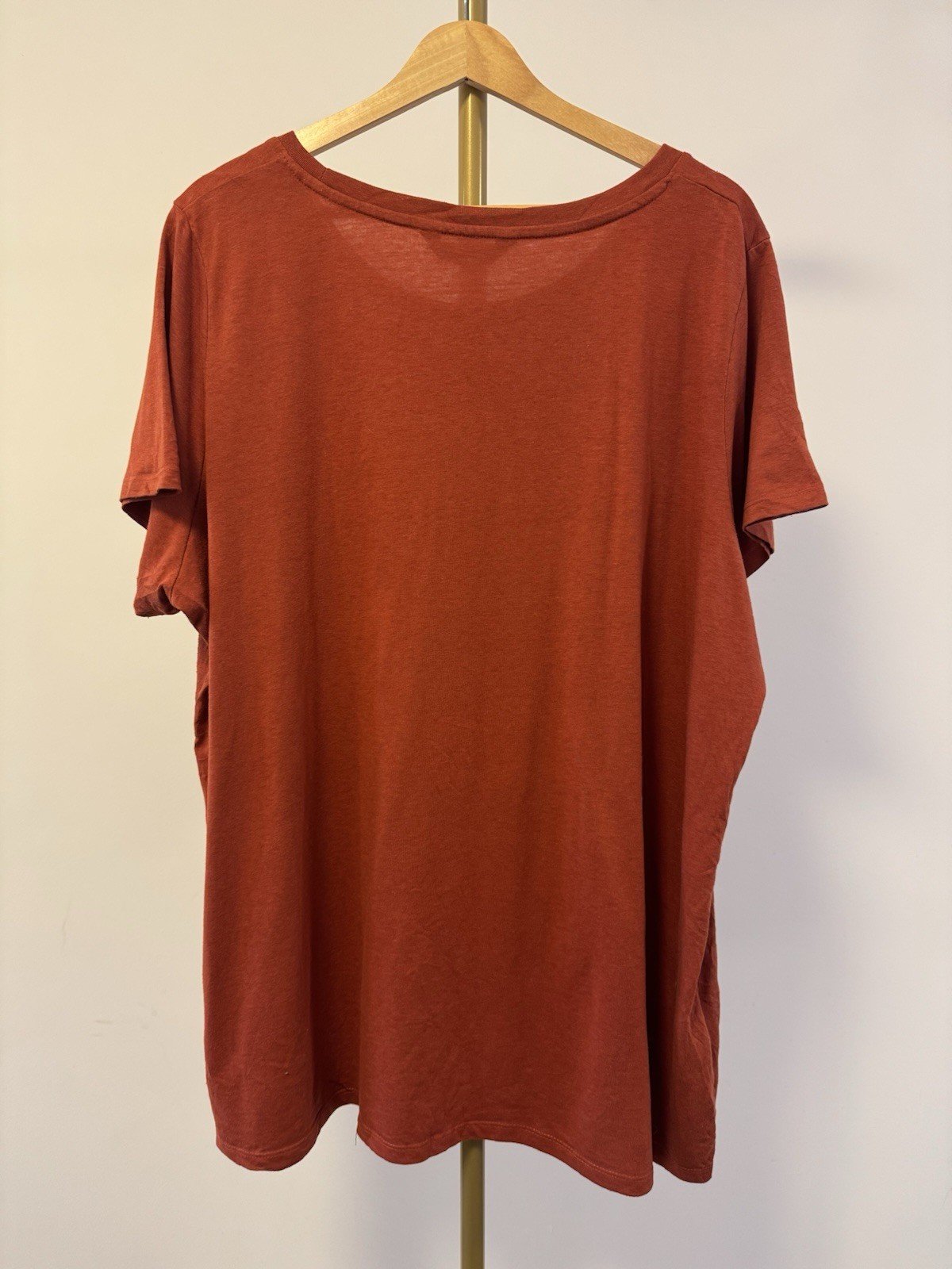 UK 22-24 Yours T Shirt Bundle Blush Pink Burnt Orange Short Sleeve Tops Set of 2