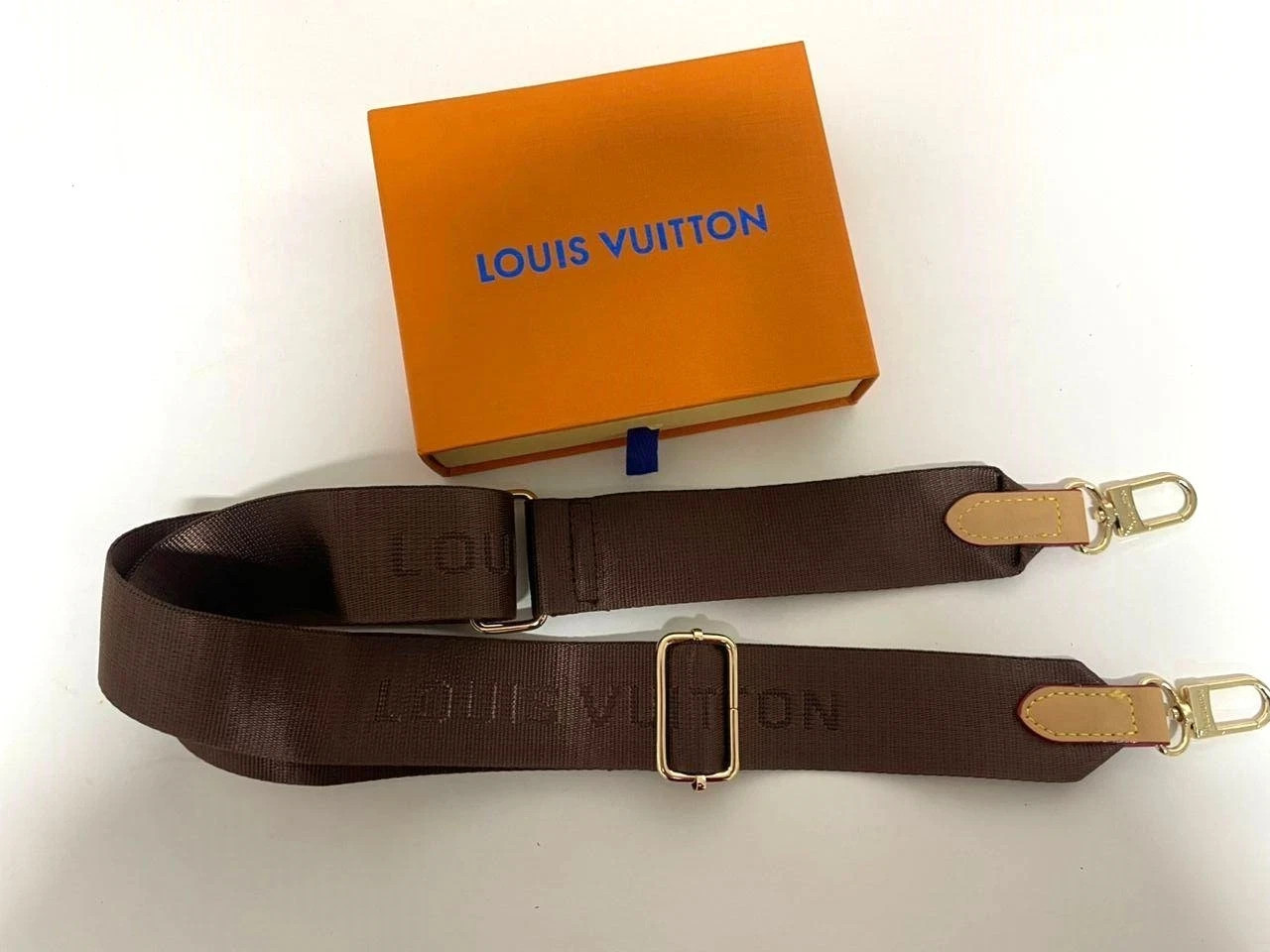 Louis Vuitton Shoulder Strap Adjustable Crossbody Shoulder Replacement Brown