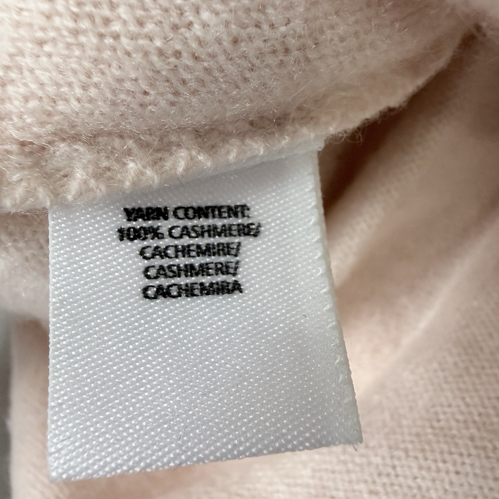 Derek Lam 10 Crosby 100% Cashmere Wrap Sweater Blush Pink Women Sz S Luxury