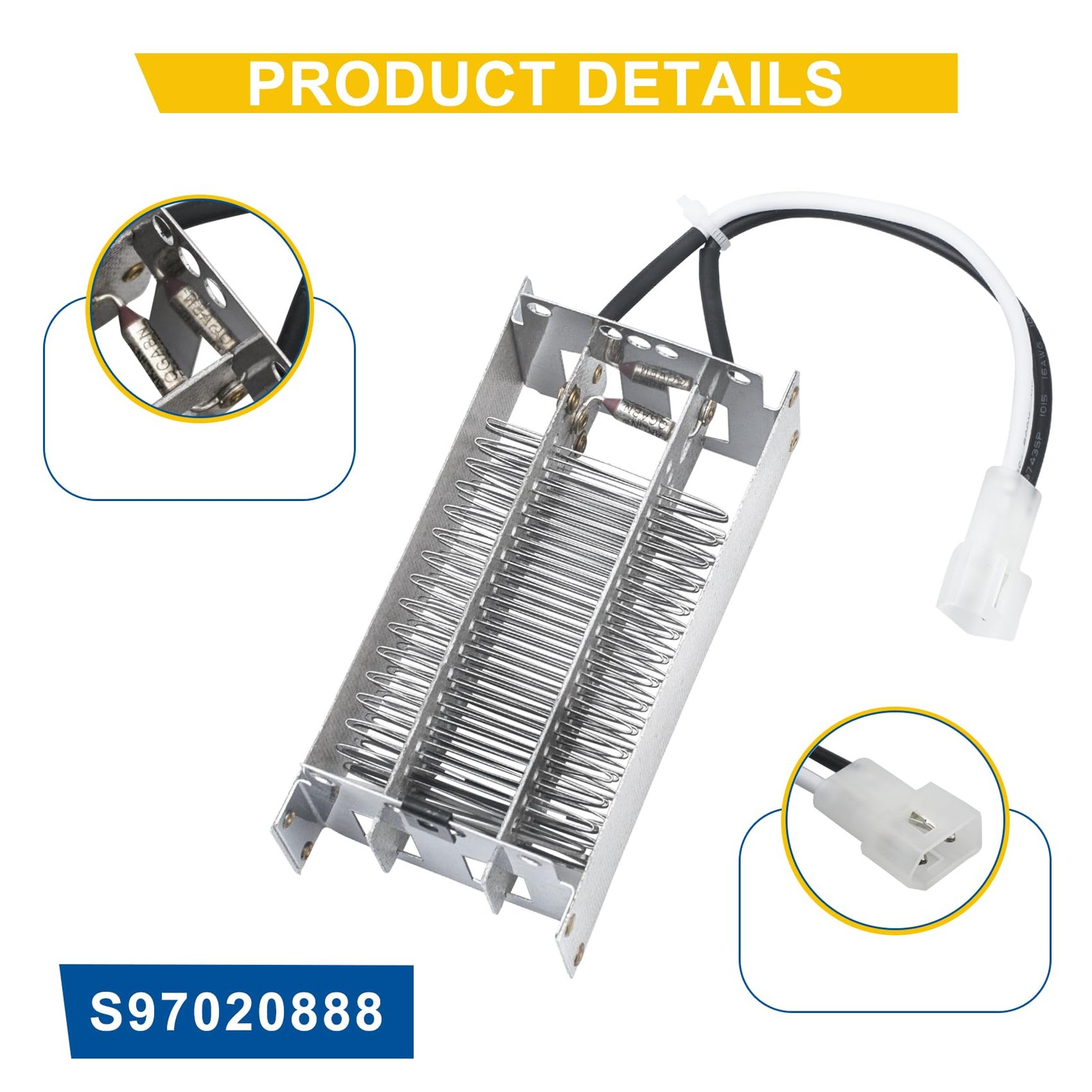 S97020888 Heating Element Fits for Broan Nutone Bathroom Fan Replacement Parts,