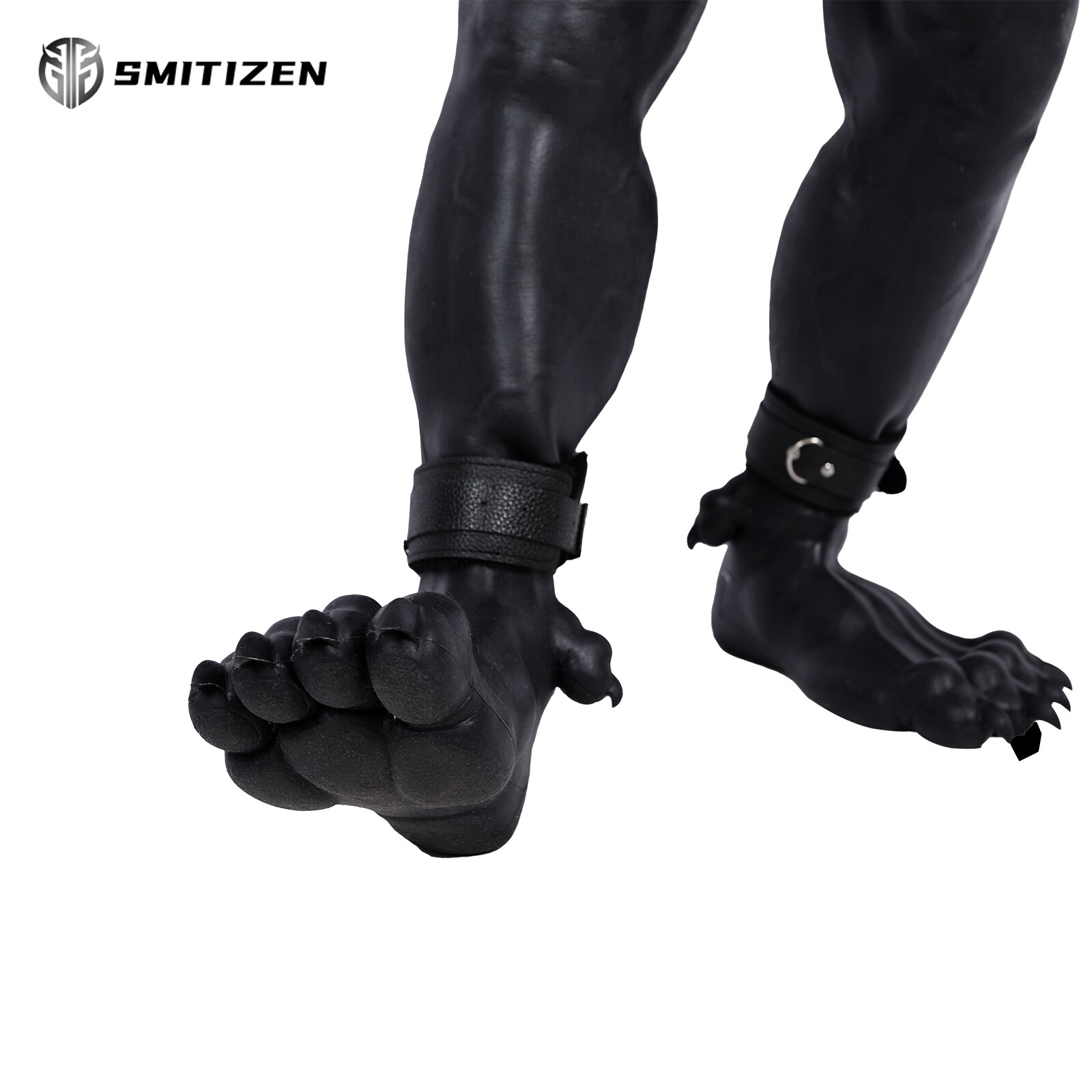 Smitizen Silicone fake claw Black Beast Paw monster Feet Realistic Skin Cosplay