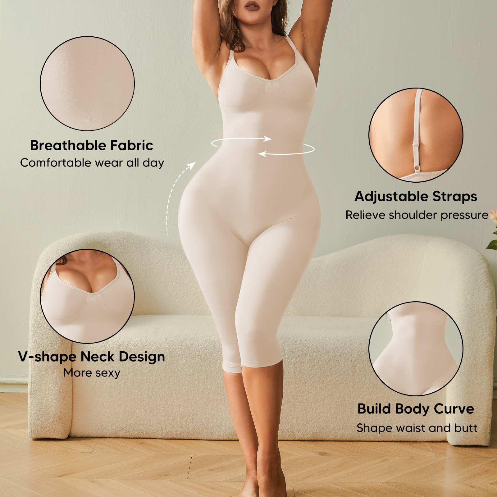 Fajas Colombianas Reductoras Levanta Cola Post Surgery Body Shaper Tummy Control