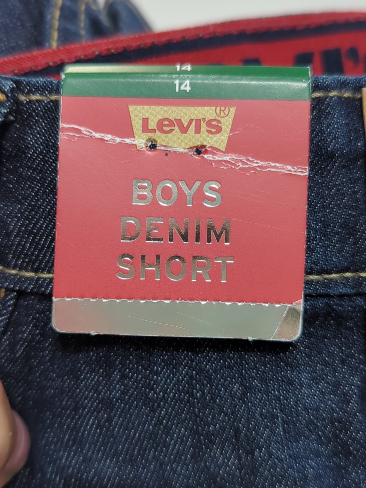Levi’s 511 Size 14 Regular Boys Denim Shorts Comfort Stretch Adj Waist NWT