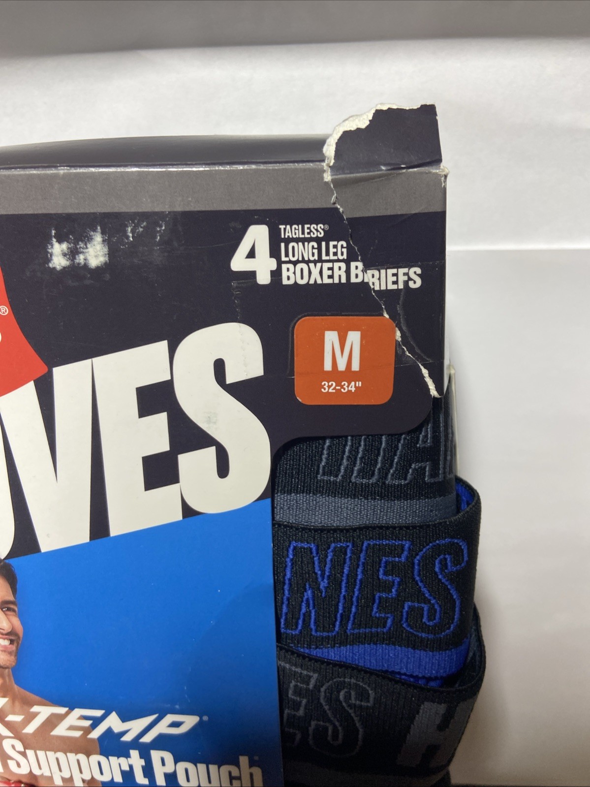 (1) Pack HANES LONG LEG X-TEMP Size M 4each ASSORTED COLORS & PRINTS. SEE PH