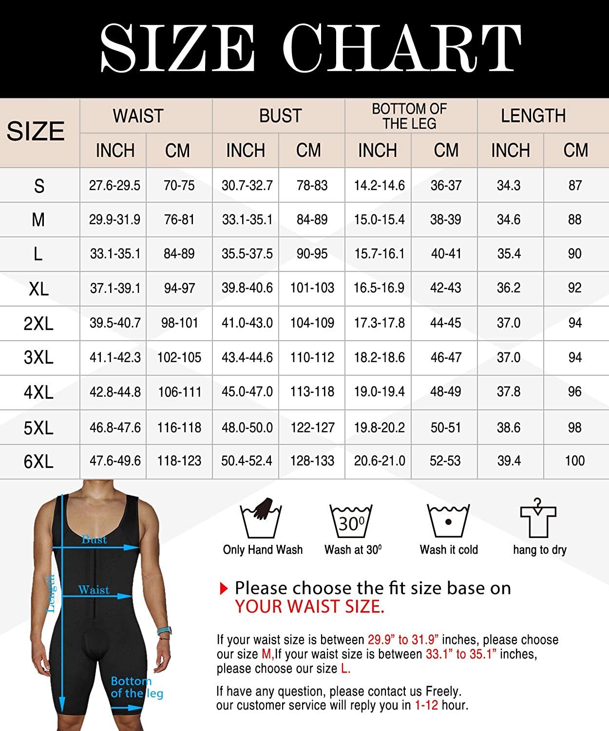 Mens Shapewear Bodysuit Compression Tummy Control Full Body Shaper Slimming Suit