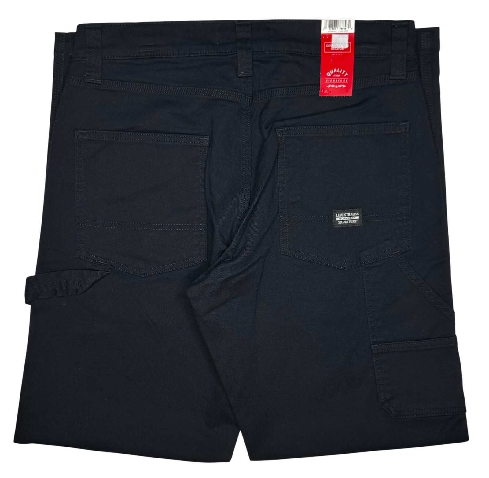 Signature By Levi Strauss & Co. #11752 NEW Men’s Black Stretch Carpenter Jeans