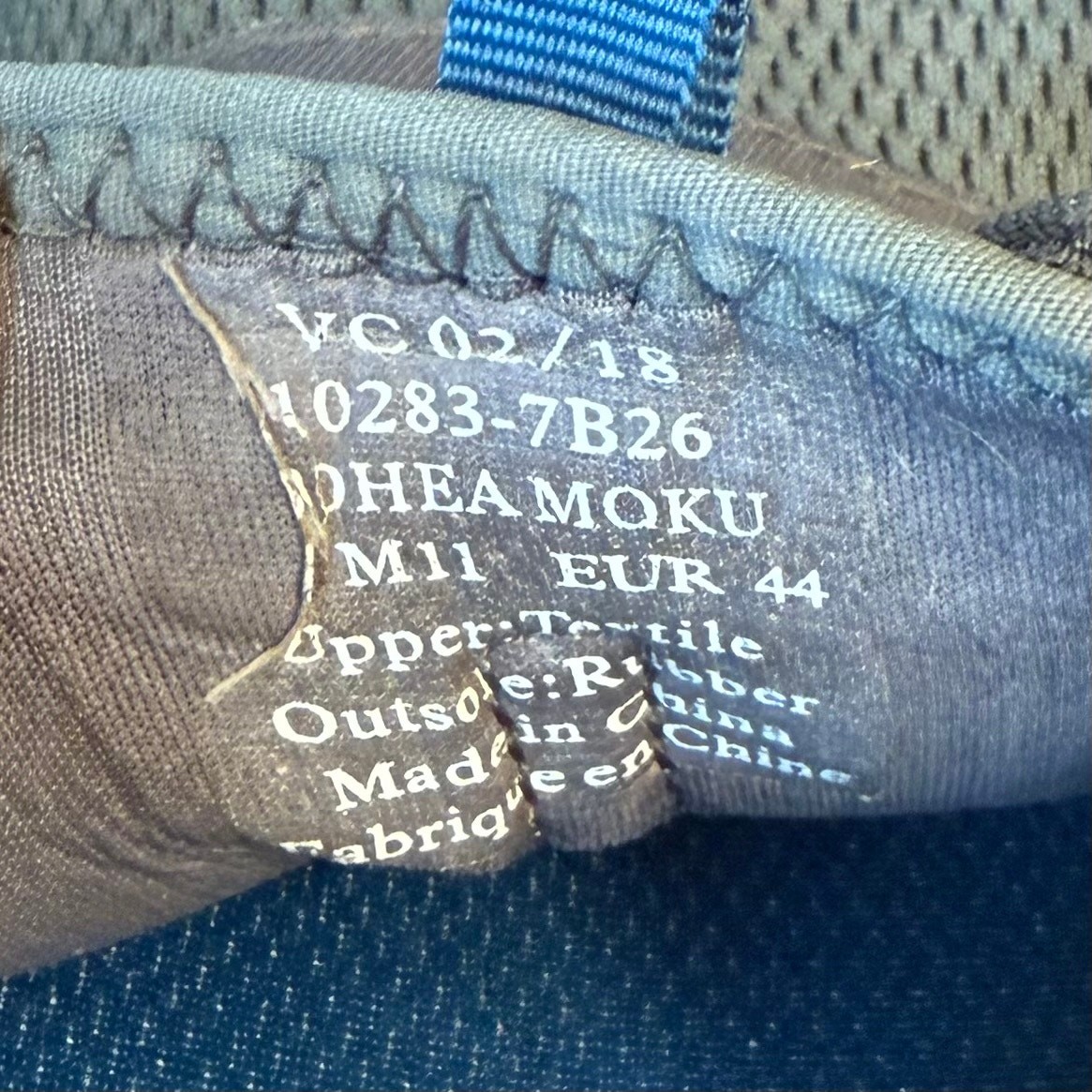 Olukai Boat Shoes Nohea Moku No Tie Beach Casual Slip On Gray/Blue Men’s Size 11