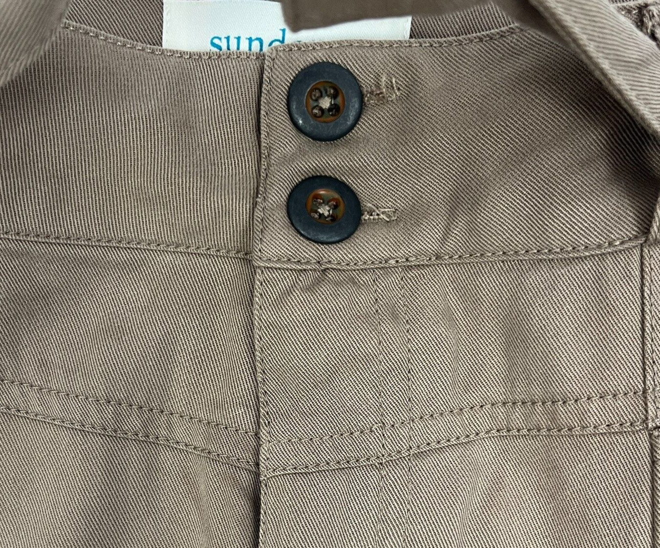 Sundance Fluid Days Pants Lyocell Viscose High Waist Belted Clay Brown Size 14