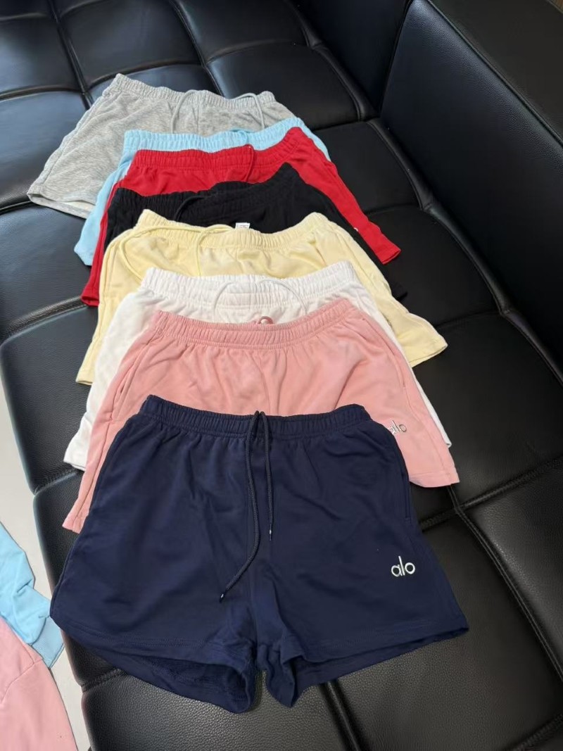NEW AIo Yoga Sports Set Cropped Accolade Crewneck Pullover+Shorts Suit Women Set
