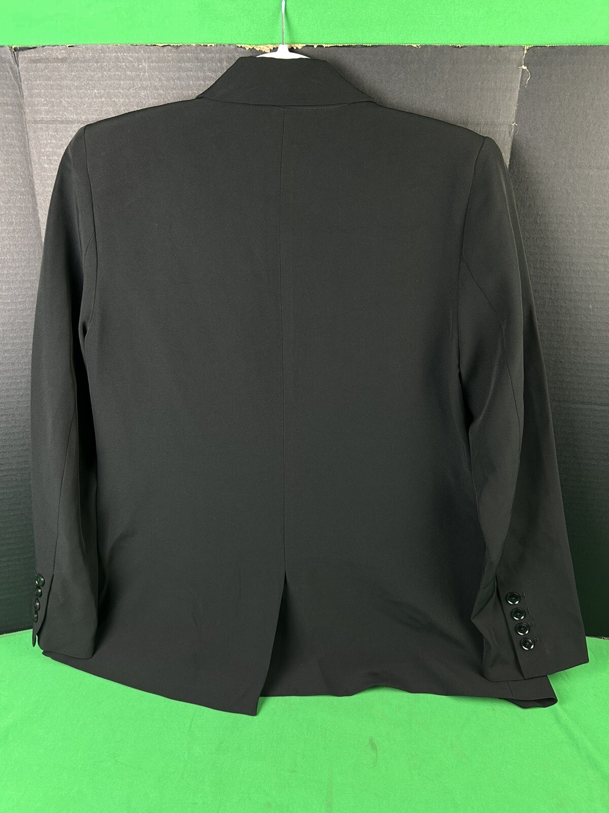 Vince Camuto Ladies Fully Lined Padded Shoulder Split Blazer Size M Black