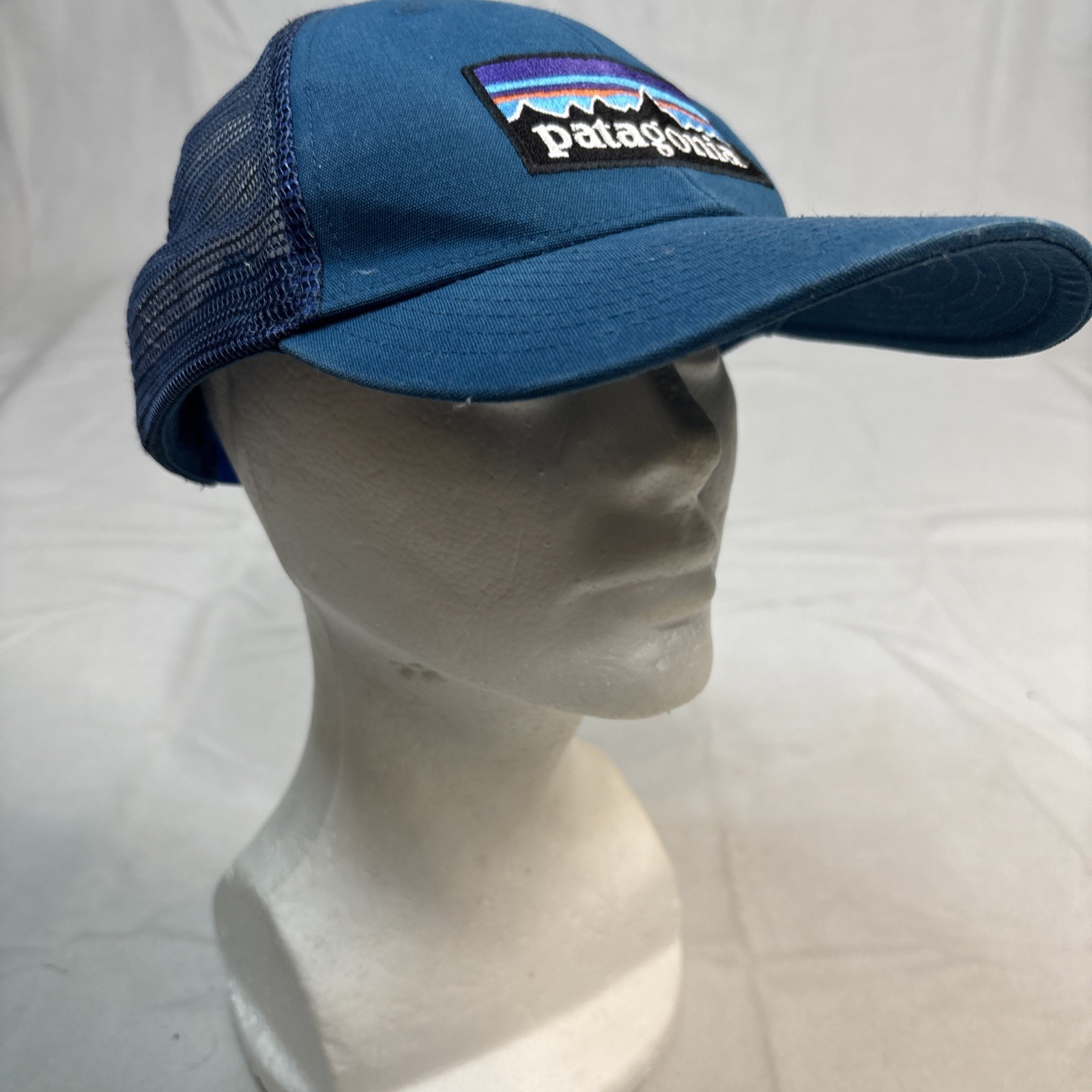 PATAGONIA CAP P6 Logo Lo-pro Trucker Cap Blue Hat Unisex Snapback