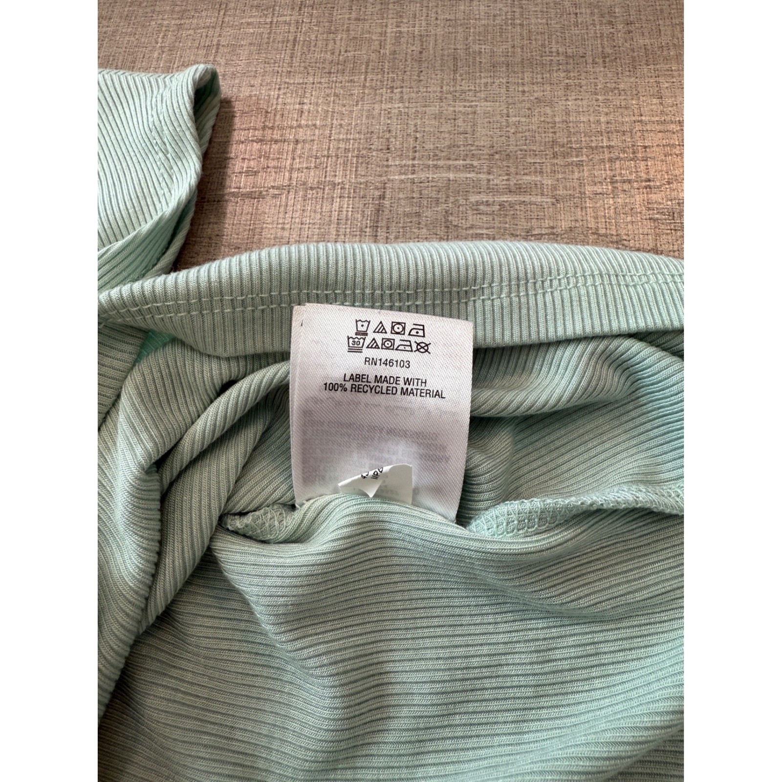 sage green ribbed tank top minimal baby tee fitted y2k basic