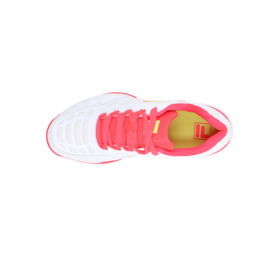 Fila Axilus Lace Up Tennis Youth Girls Pink, White Sneakers Athletic Shoes 3TM0
