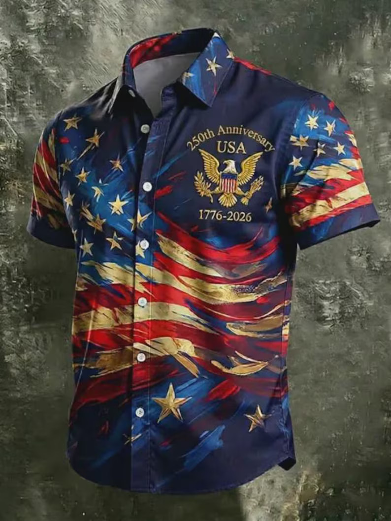 SA 250Th Anniversary Hawaiian Shirt, United States Of America 1776 2026 Clothes