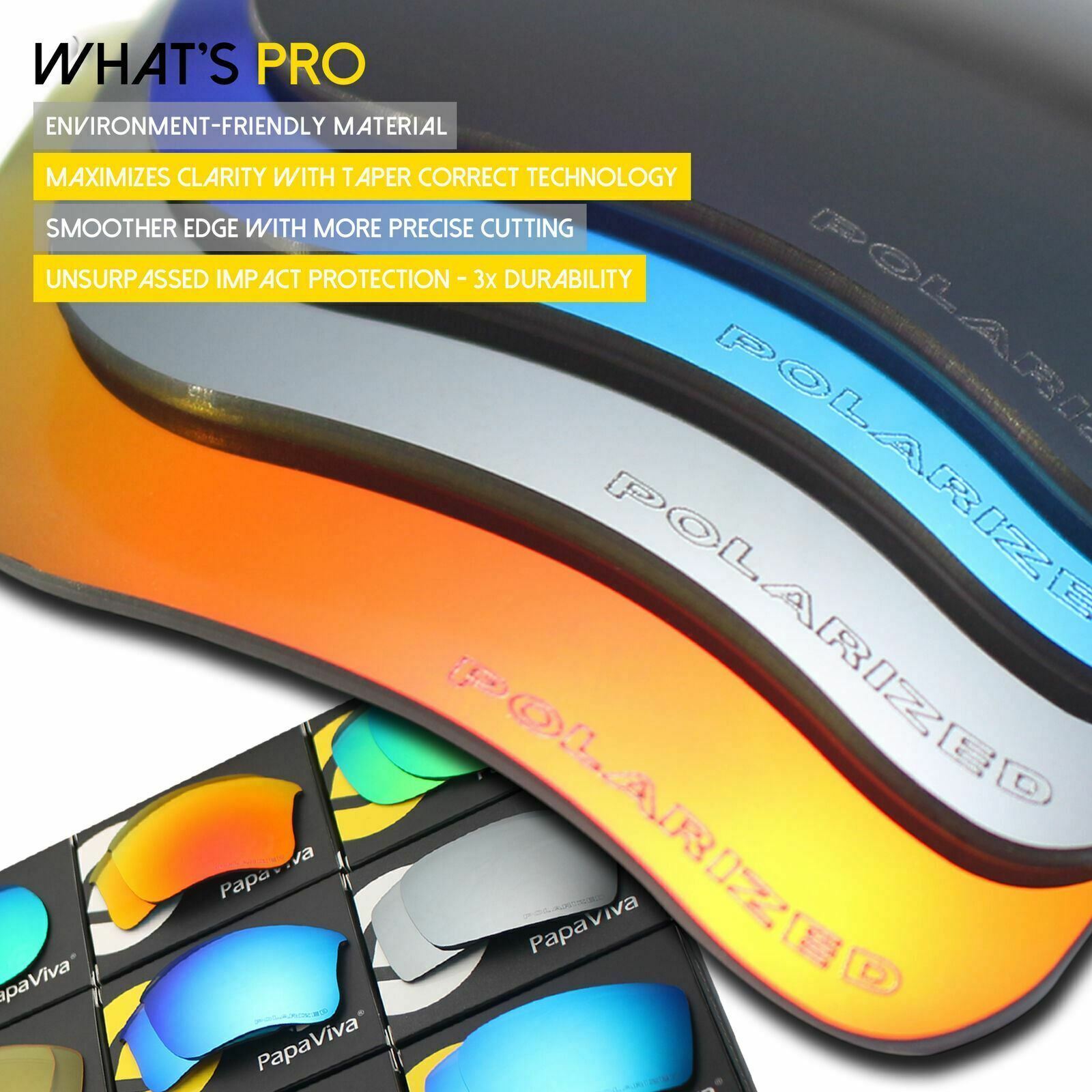 PapaViva Polarized Replacement Lenses For-Oakley Half Jacket XLJ Multi-Options