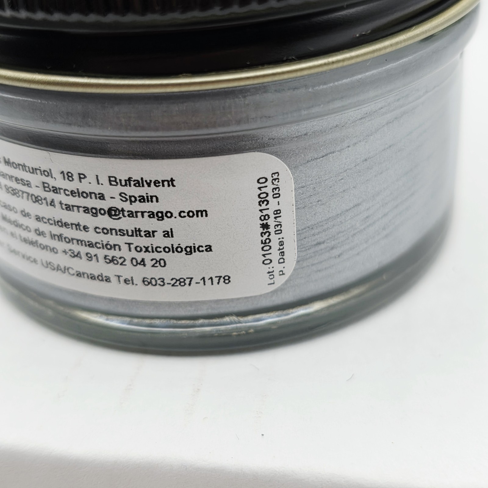 Tarrago Shoe Polish # 106 High Silver Cream Leather Protector 1.76 oz. 50ml Boot