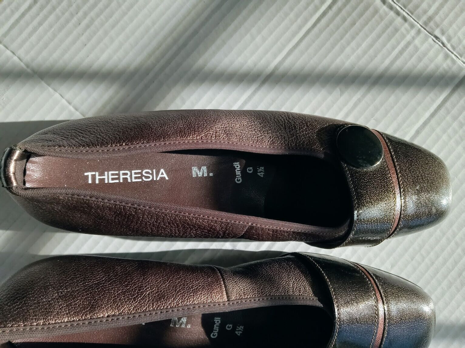 Theresia M. Women Dress Shoes, Gundi Gray Faux Leather Size US 7