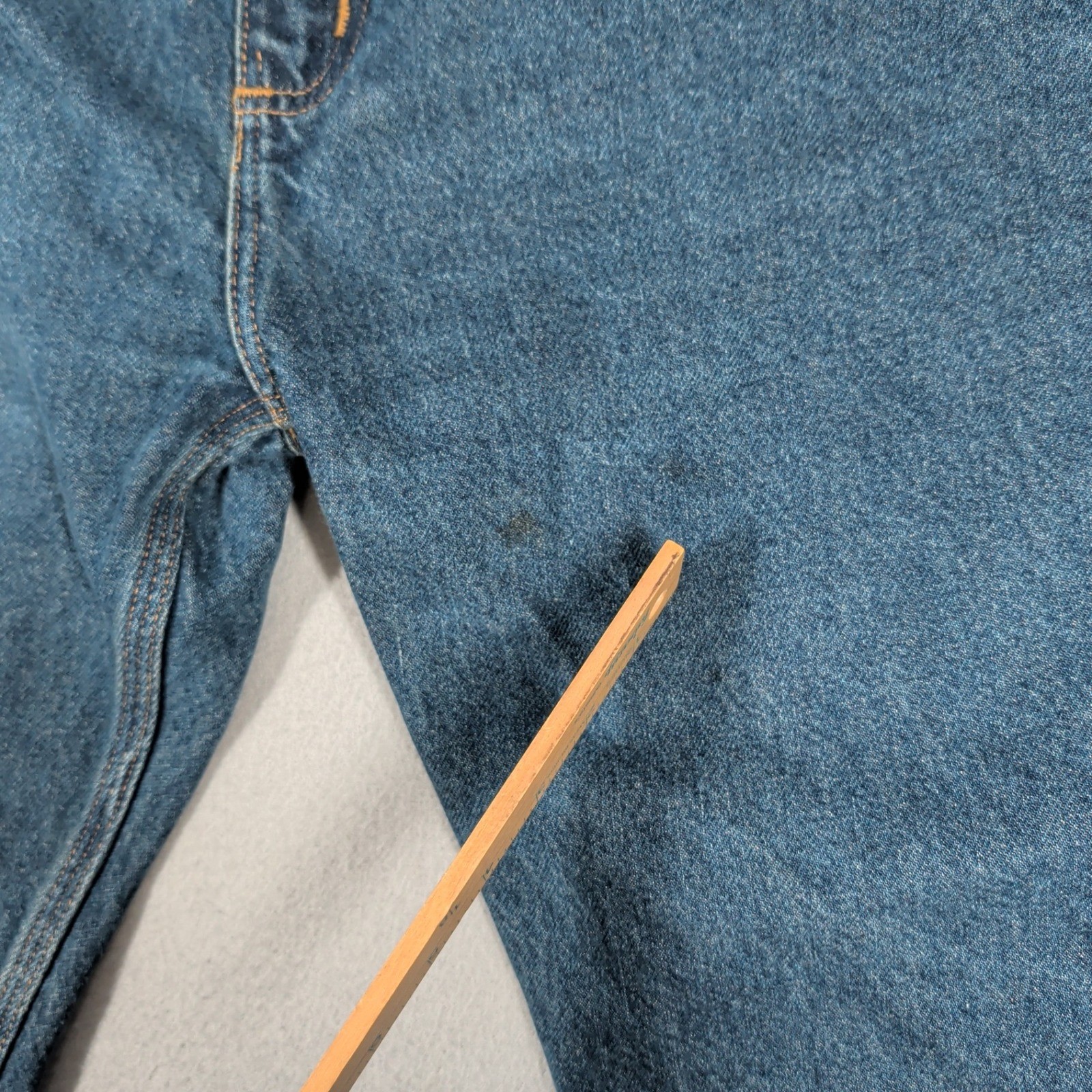 Carhartt Jeans Mens 48×28 Blue B460 DVB Relaxed Fit Workwear Denim Pants
