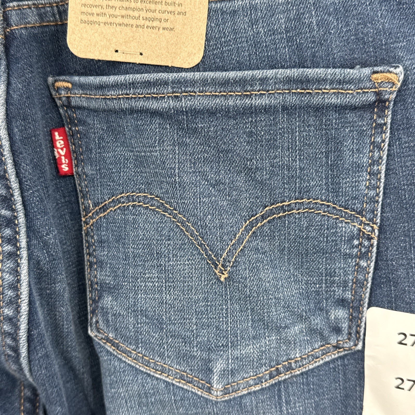 Levi’s Women’s 311 Shaping Skinny Mid Rise Stellar Strech Jeans 27 x 30
