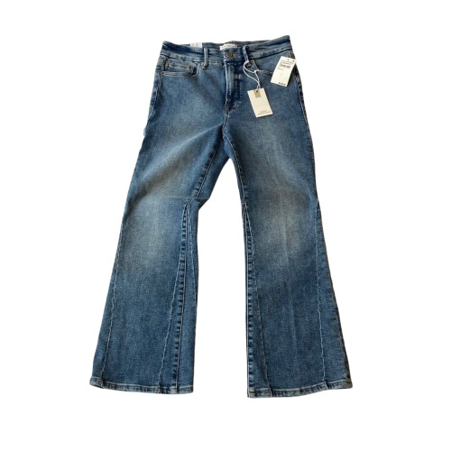 Good American Good Legs Crop Mini Boot Jeans Skinny Fit Womens 4 Indigo 917 NWT