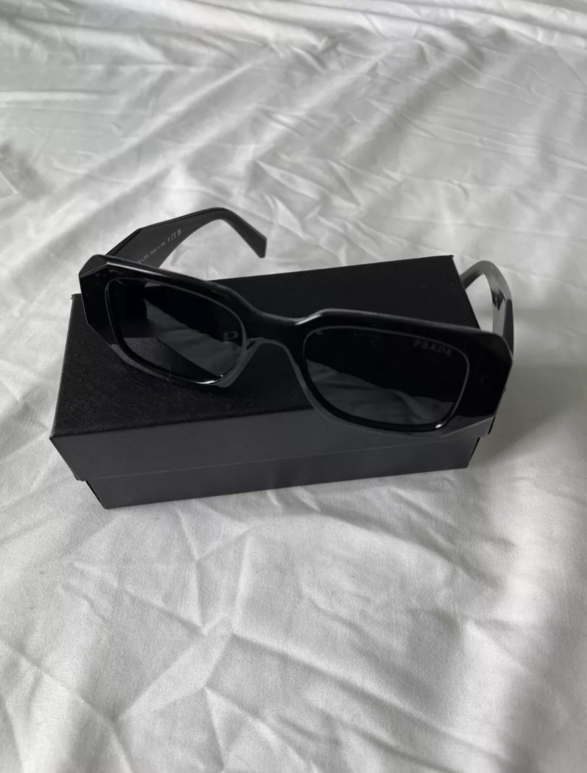 Prada PR17WS 1AB5S049 Women’s Sunglasses 49 mm Black / Dark Grey Lens