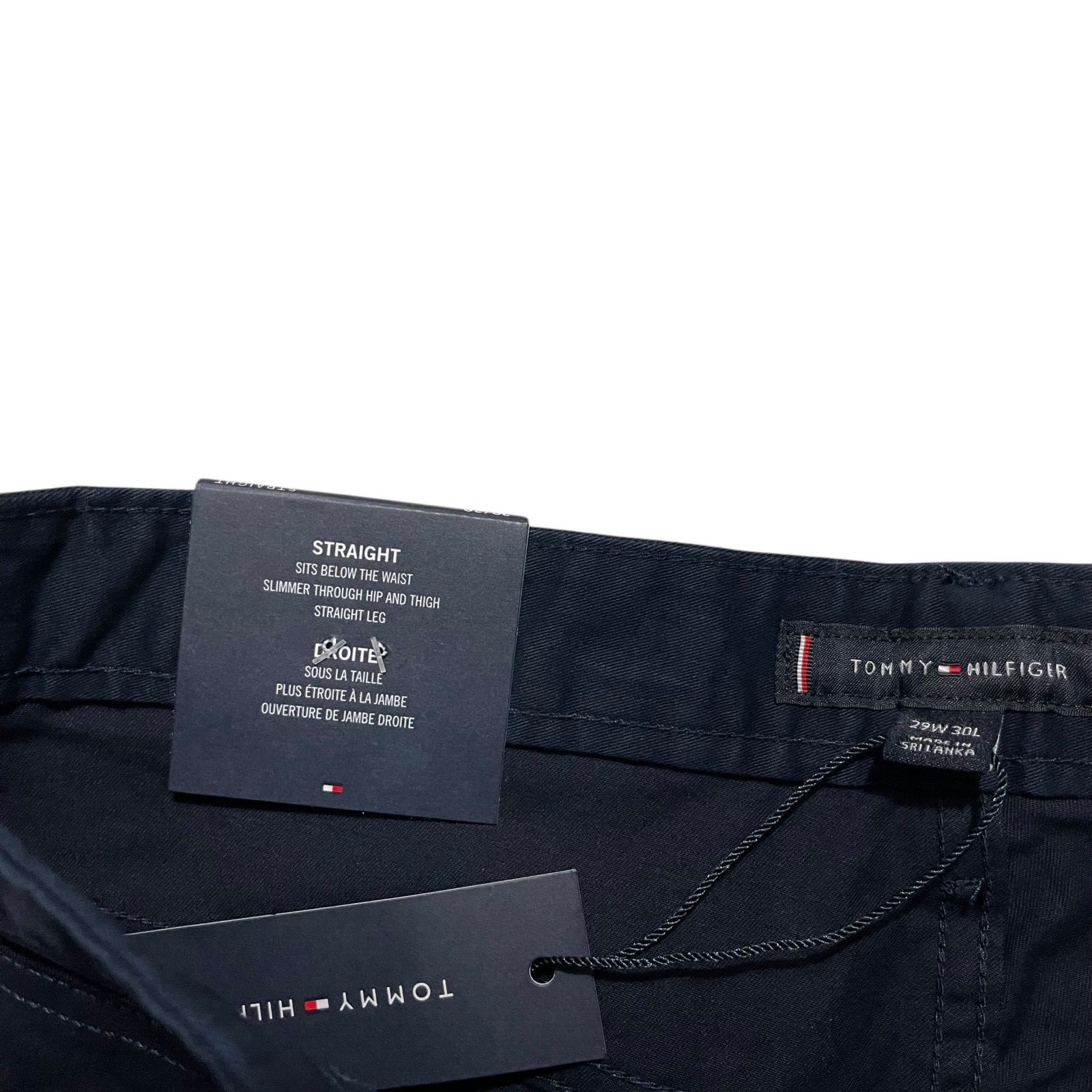 NWT Tommy Hilfiger Men’s Stretch Twill Straight Fit Pants Slimmer Hip and Thing