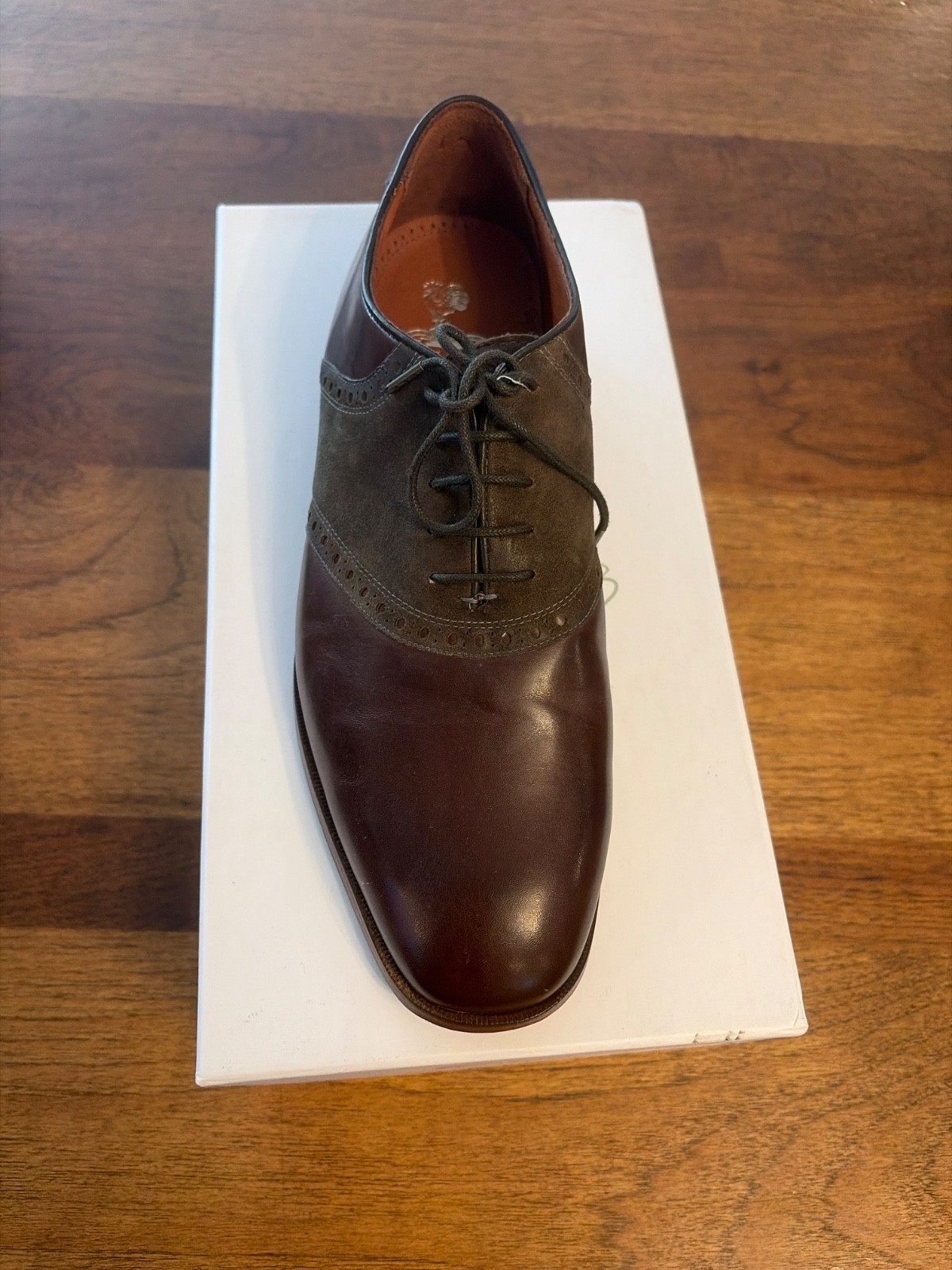 Florsheim by Duckie Brown – Brown/Grey Saddle Shoes Size: Size 10 D *NEW IN BOX*