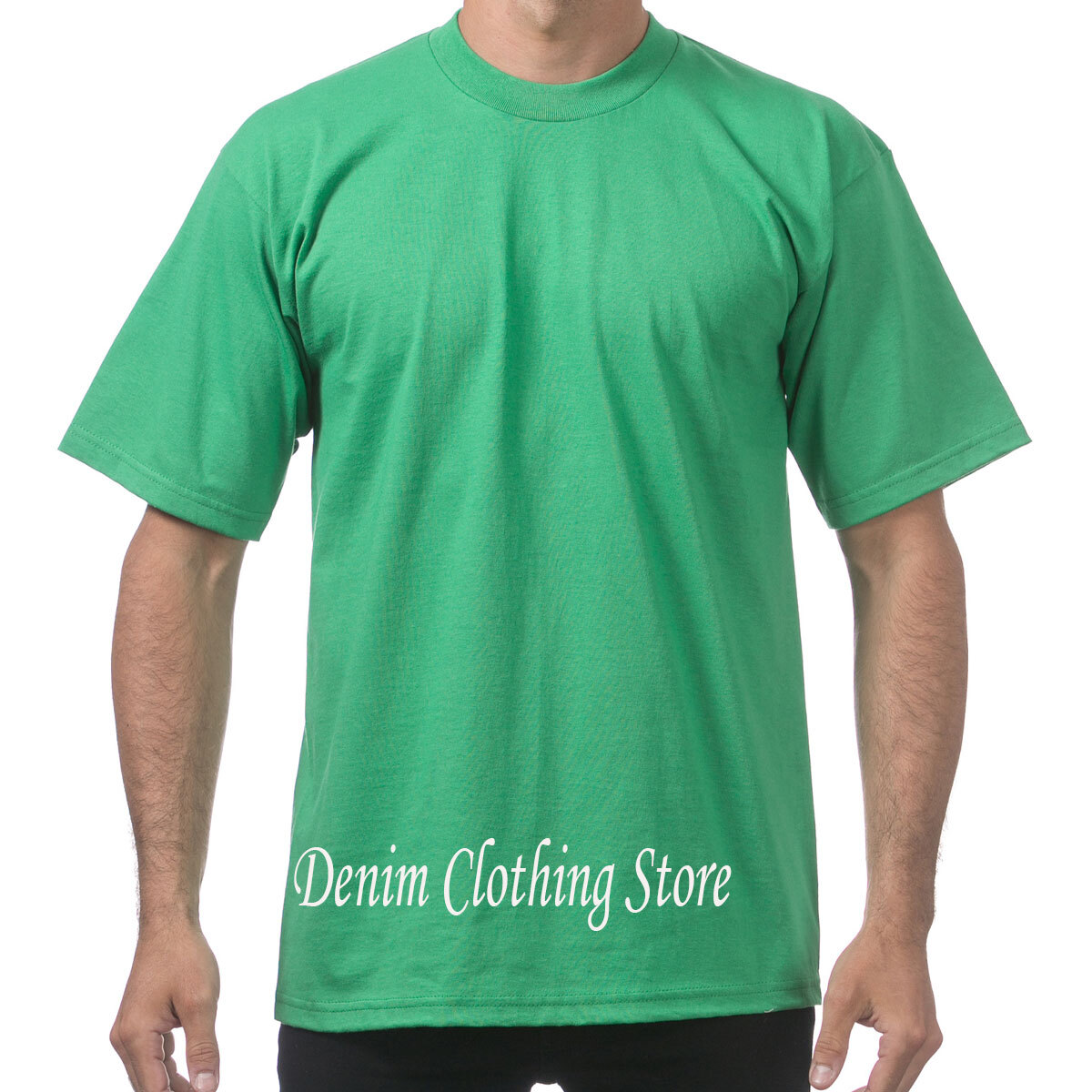 1 NEW PRO CLUB MEN’S BLANK HEAVY WEIGHT CREW NECK SHORT SLEEVE T-SHIRT S – 10XL