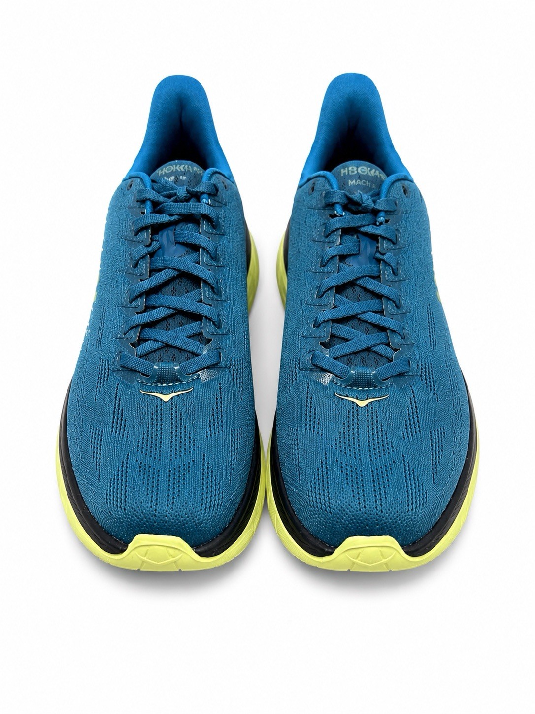 HOKA ONE ONE Mach 4 Men’s Size 10 Blue Coral Black Running Shoes Sneakers