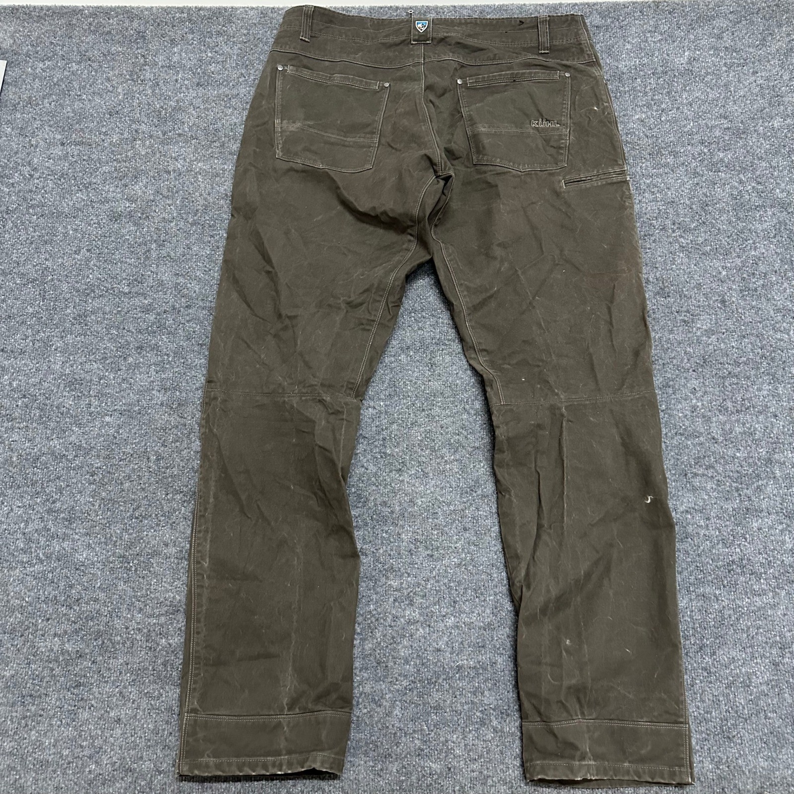 Kuhl Pants Mens Size 40×36 Brown Rydr Canvas Relaxed Fit Hiking Outdoor Trail