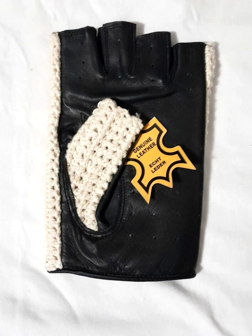 Fingerless 100% Genuine Leather Driving Gloves Chauffer