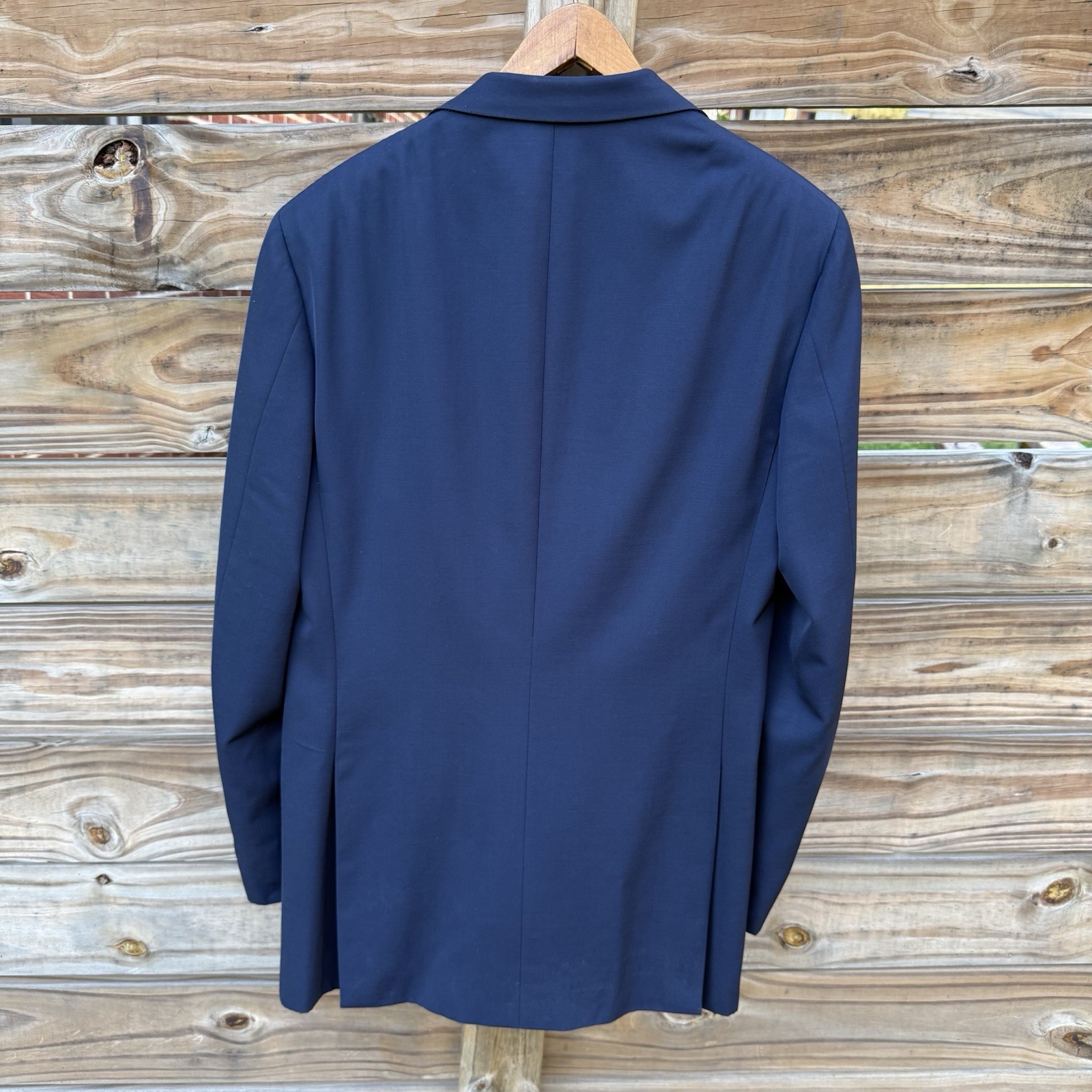 Brioni Blue Blazer Mens 38 or 40 Jacket Navy NOMENTANO Logo Buttons