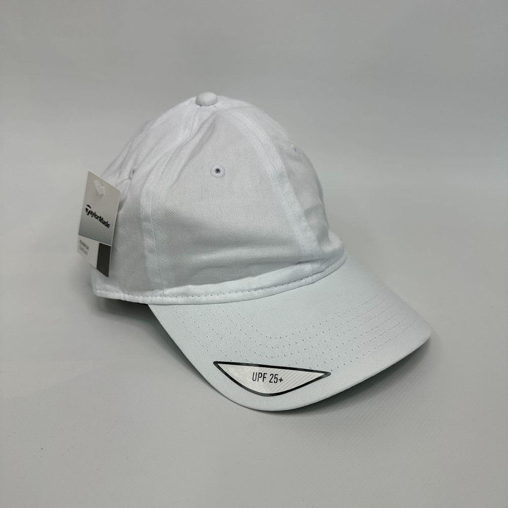 New Women’s / Youth TaylorMade Golf Cotton White Adjustable Hat
