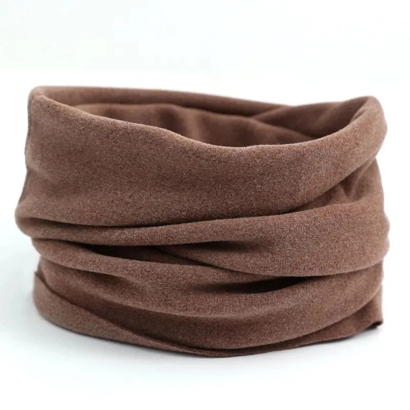 Pure Wool Knitted Ring Scarf Elegant Neckerscarf Female Soft Warm Cashmere False