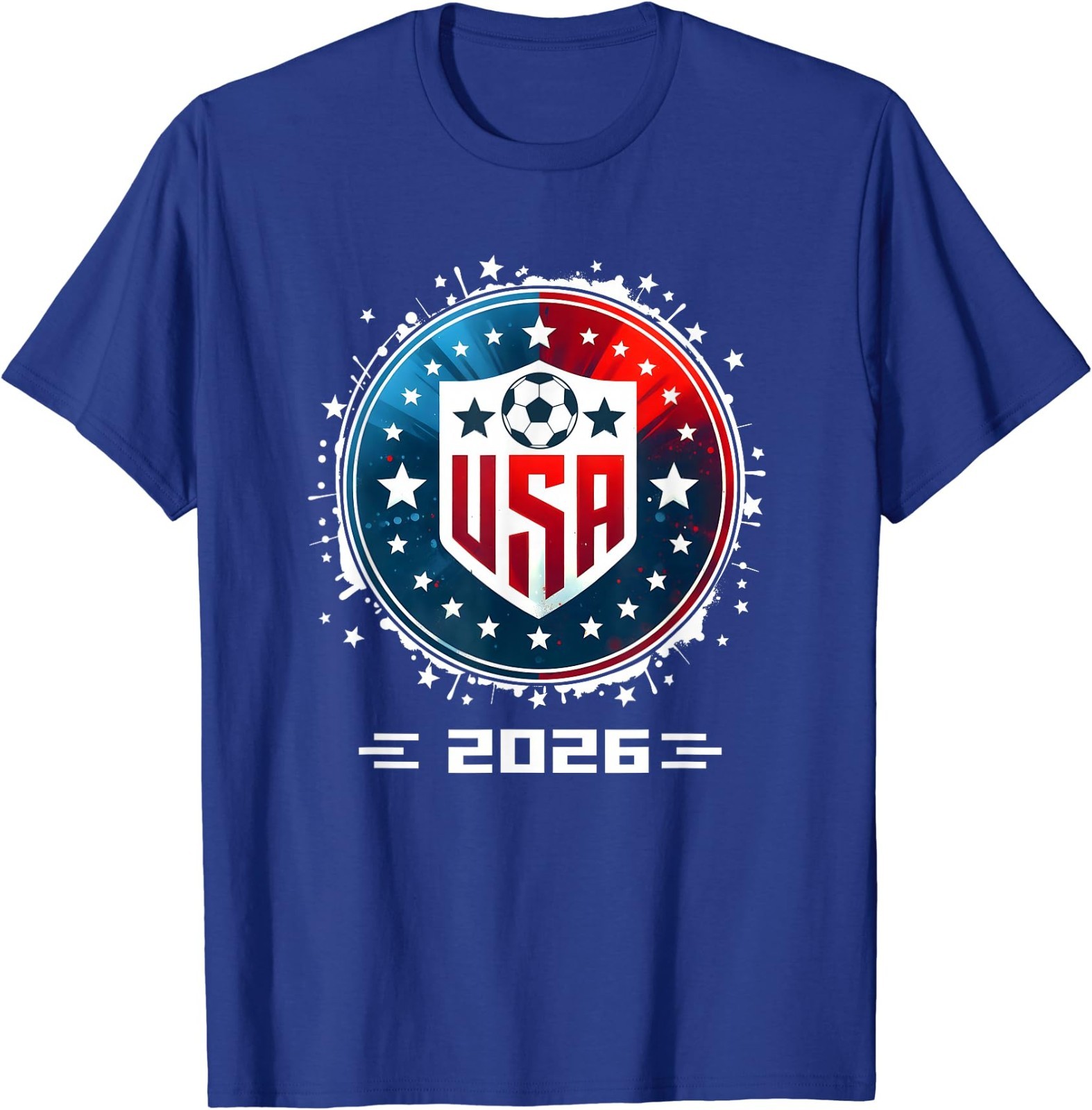 USA Soccer Player Men Soccer T-Shirt Football Fan Tee Patriotic Sports Gift