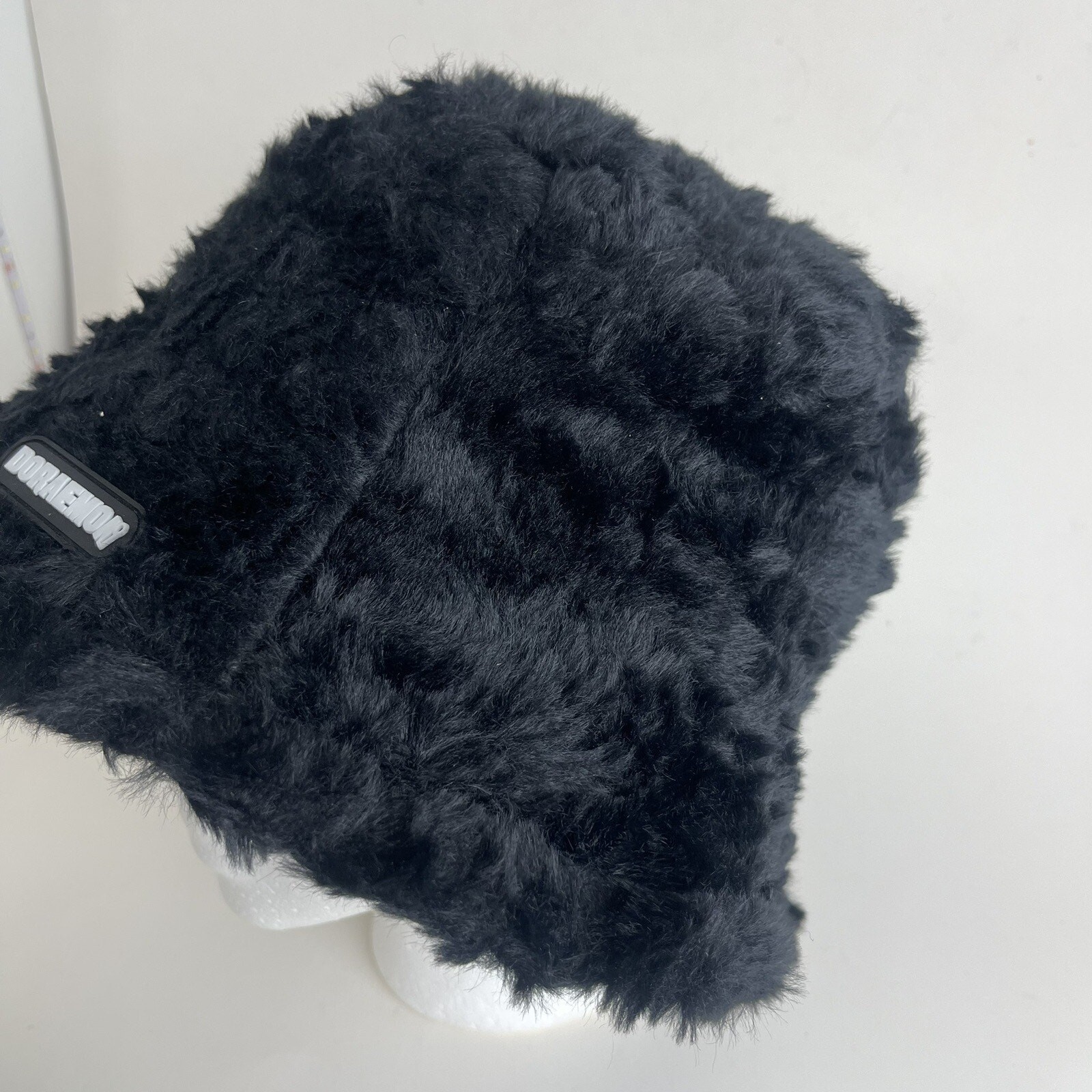 Soft Plush Women Cute Winter Bucket Hat Wide Brim Fluffy Fisherman Faux Fur Cap