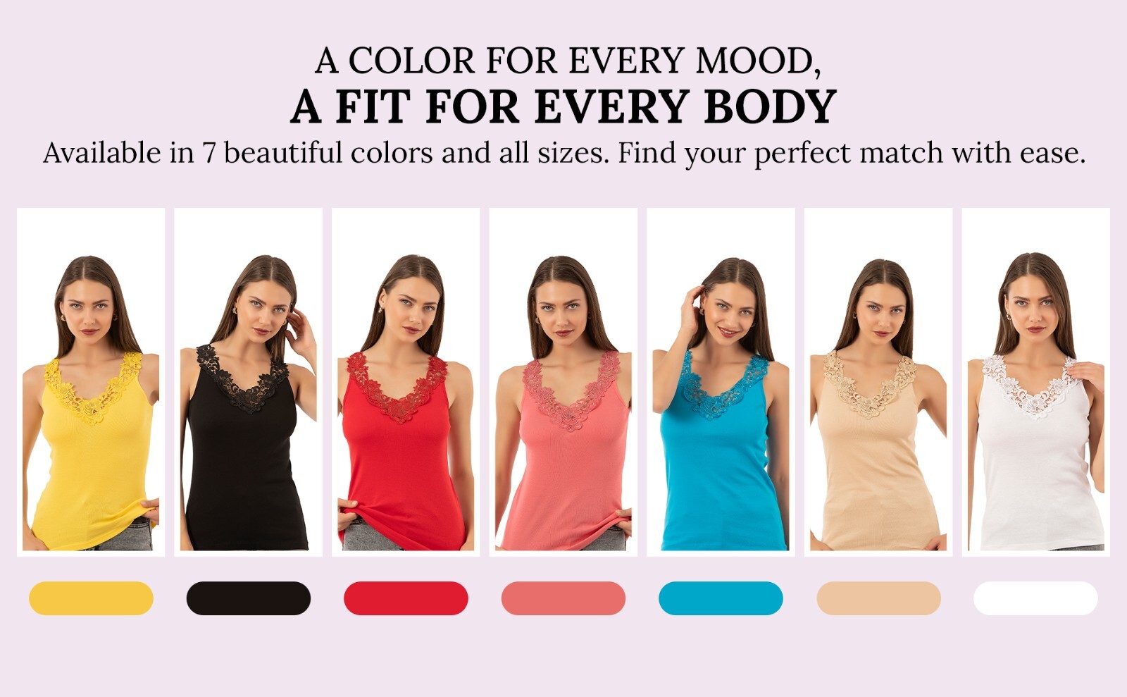Wome’s Tank Top Camisole with Lovely Lace Trim Style Soft Sexy Sport Yoga