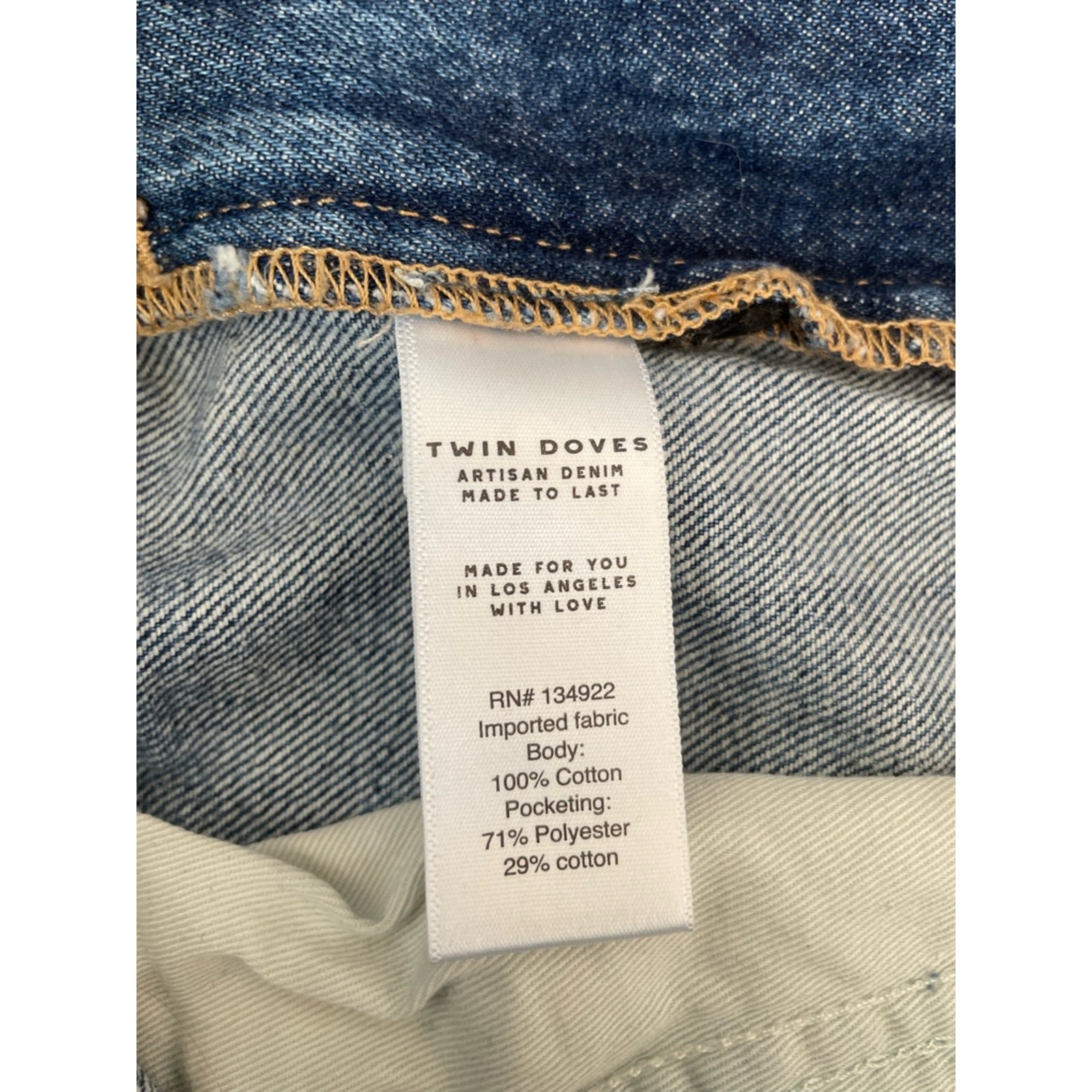 Twin Doves Denim by Emerson Fry The Barrel Jean in Dark Nova size 24