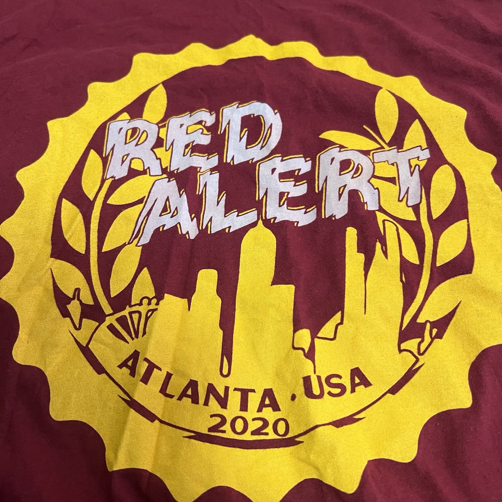 Red Alert English Punk Band Mens Sz Small Shirt Atlanta 2020 Blitz GBH Sham69